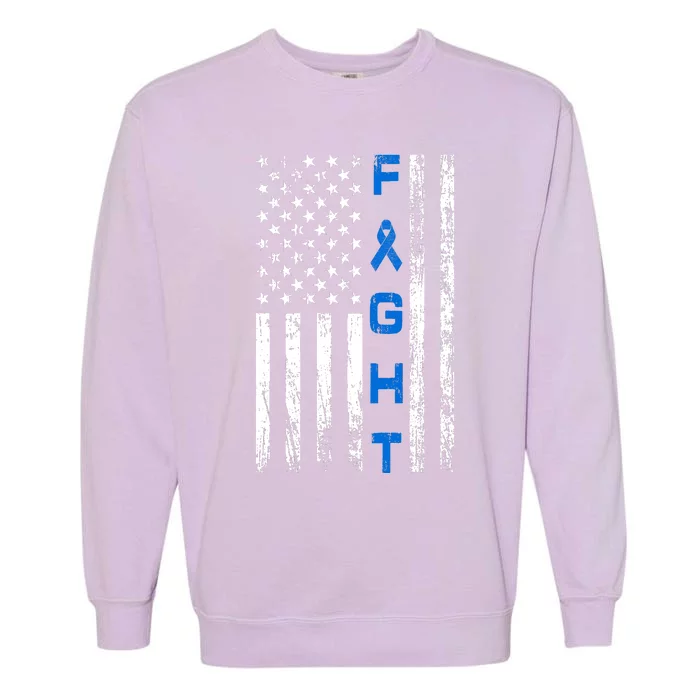 Fight Colon Cancer Awareness Garment-Dyed Sweatshirt