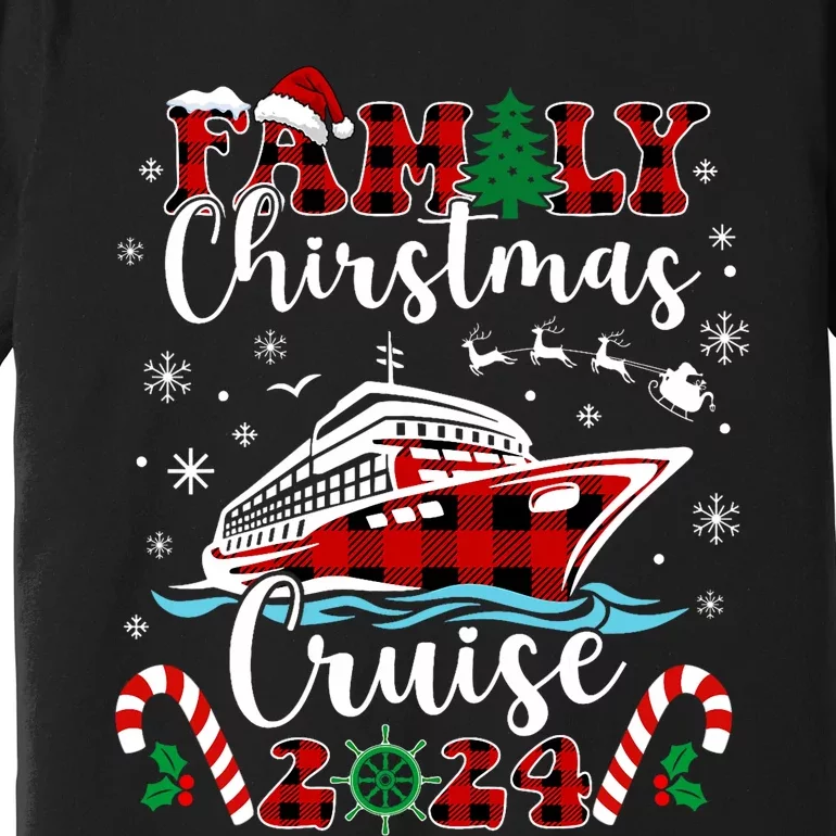 Family Christmas Cruise 2024 Matching Family Cruise Holiday Premium T-Shirt