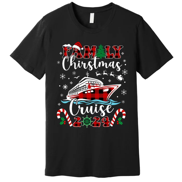 Family Christmas Cruise 2024 Matching Family Cruise Holiday Premium T-Shirt