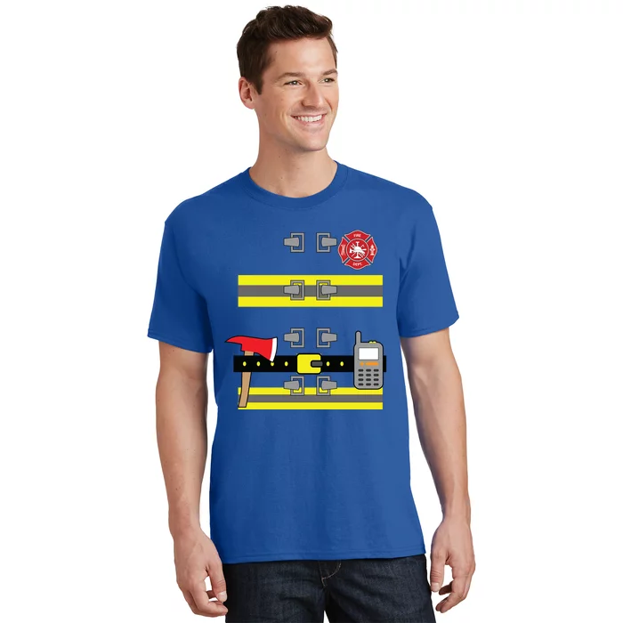 Firefighter Costume Cute Birthday Halloween Gift T-Shirt