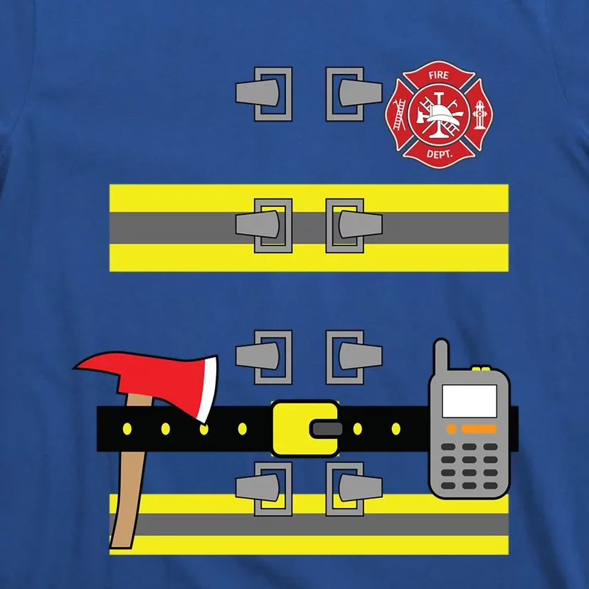 Firefighter Costume Cute Birthday Halloween Gift T-Shirt