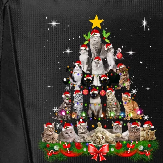 Funny Cat Christmas Ree Xmas Gifts City Backpack