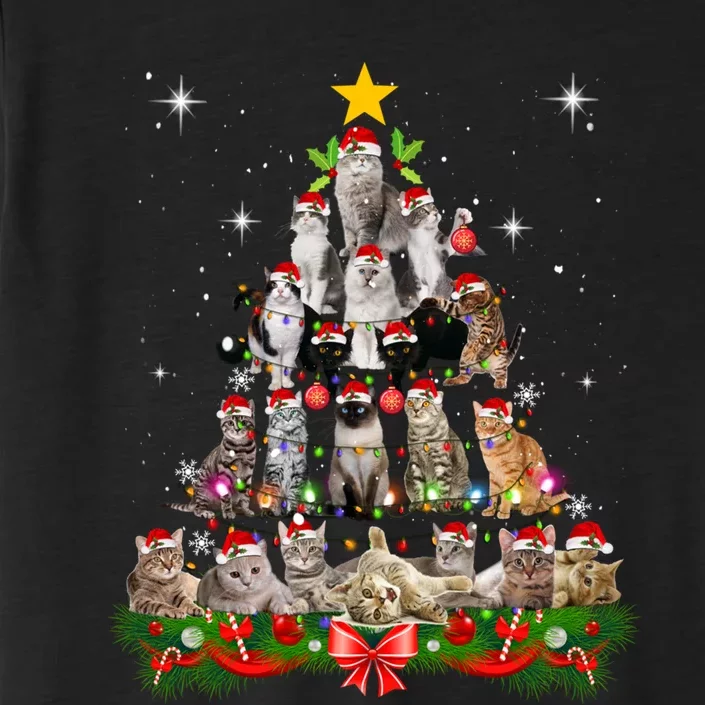 Funny Cat Christmas Ree Xmas Gifts ChromaSoft Performance T-Shirt