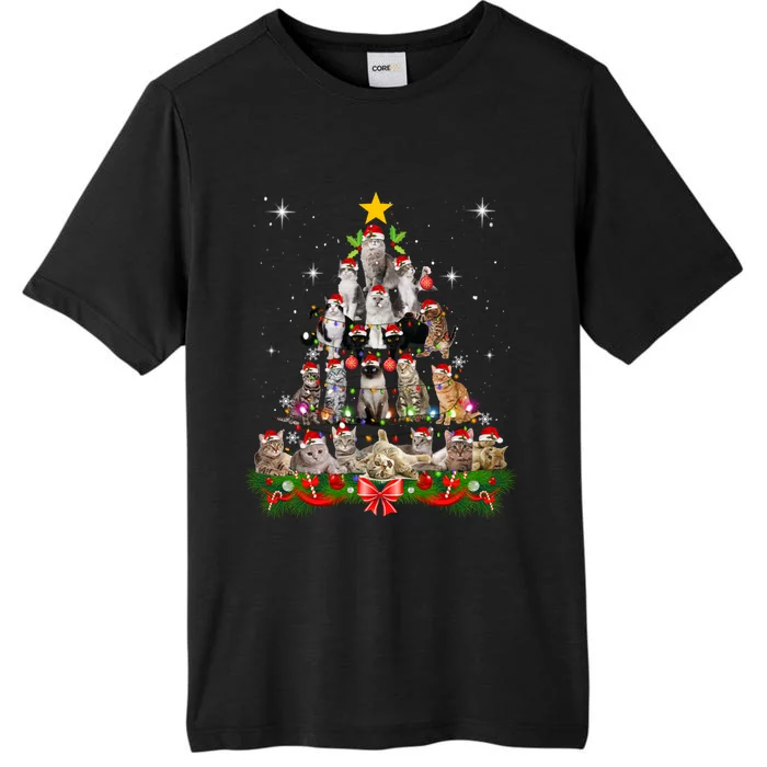 Funny Cat Christmas Ree Xmas Gifts ChromaSoft Performance T-Shirt