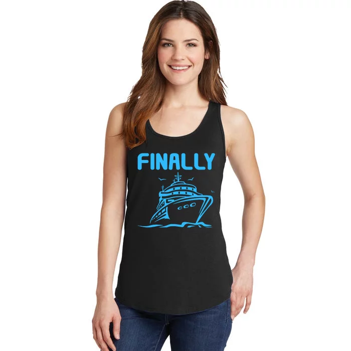 Finally Cruising Cruise Ship For Boy Girl Ladies Essential Tank