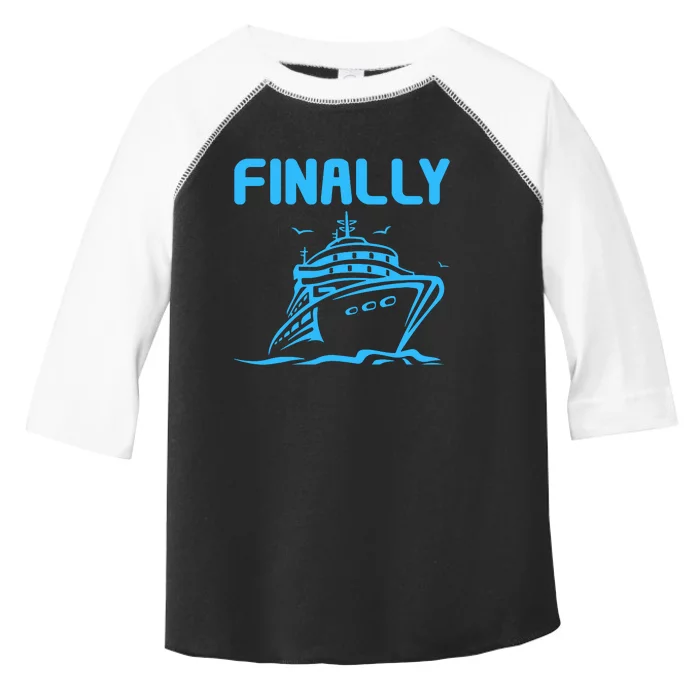 Finally Cruising Cruise Ship For Boy Girl Toddler Fine Jersey T-Shirt