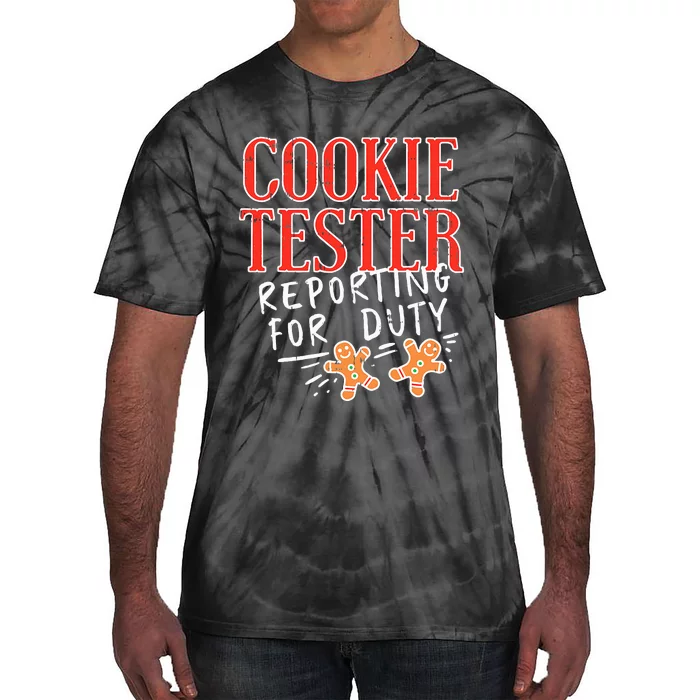 Funny Christmas Cookie Tester Gift Tie-Dye T-Shirt