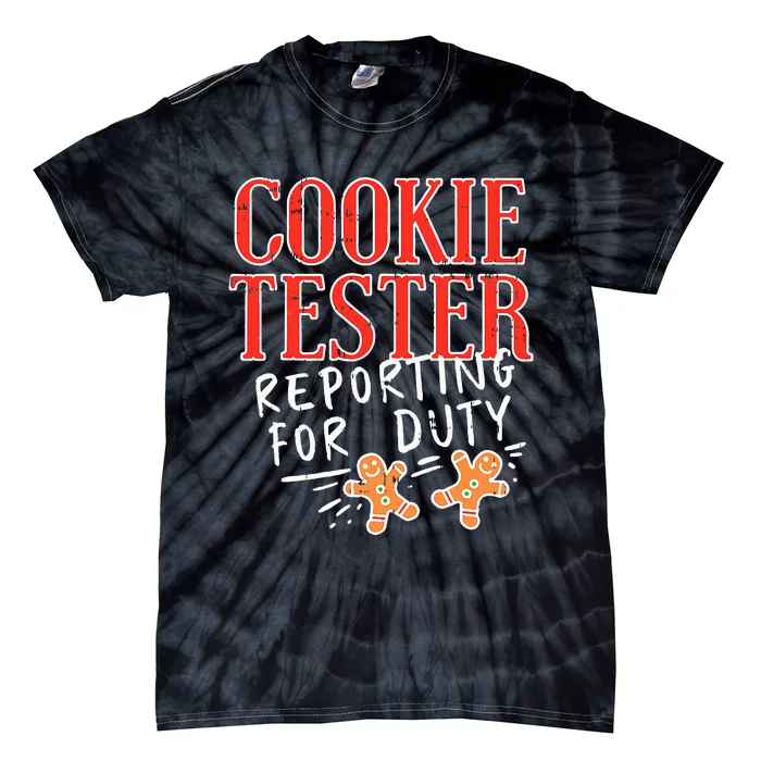 Funny Christmas Cookie Tester Gift Tie-Dye T-Shirt