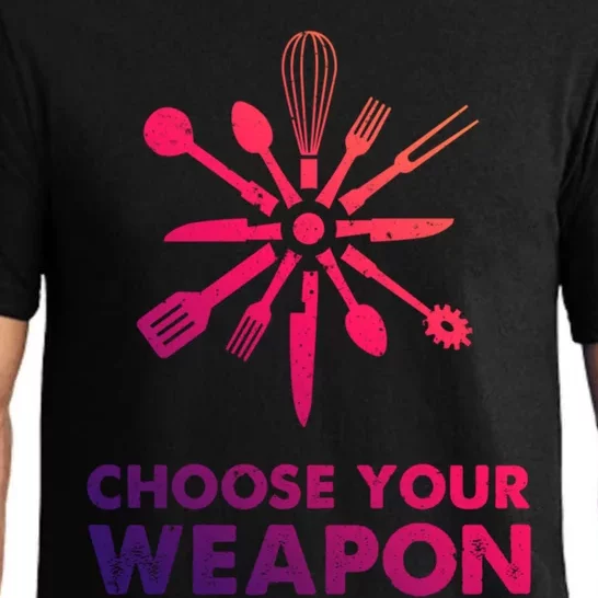 Funny Cooking Choose Your Weapon Kitchen Utensils Cool Gift Pajama Set