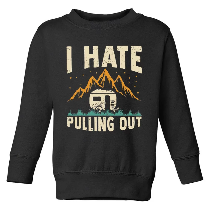 Funny Camping Camper Camp Toddler Sweatshirt