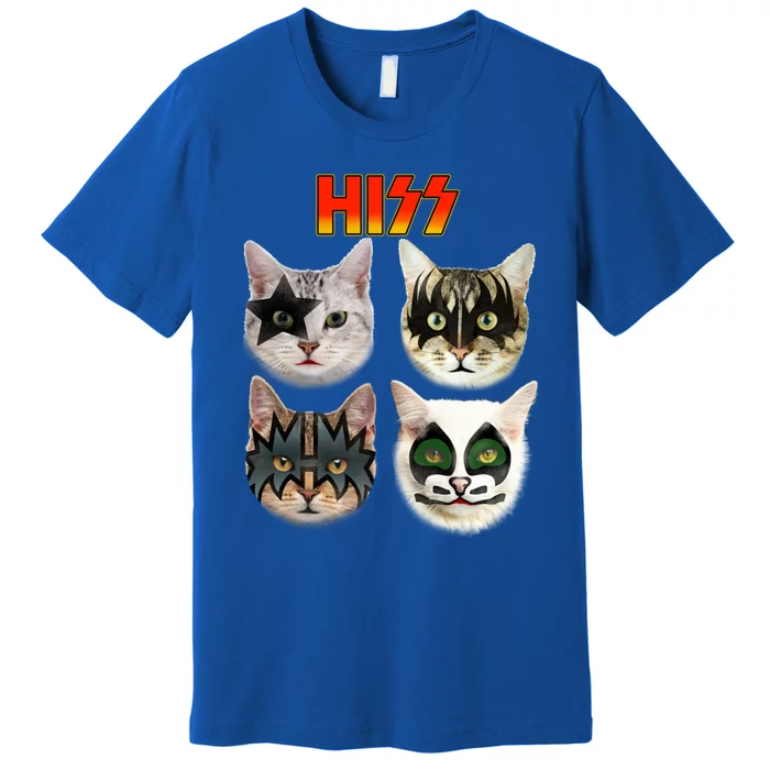 Funny Cat Cat Lover Cat Hiss Cat Owner Cat Humor Funny Gift Premium T-Shirt