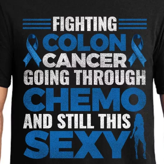 Fun Colon Cancer Awareness Colonoscopy Warrior Survivor Gift Pajama Set