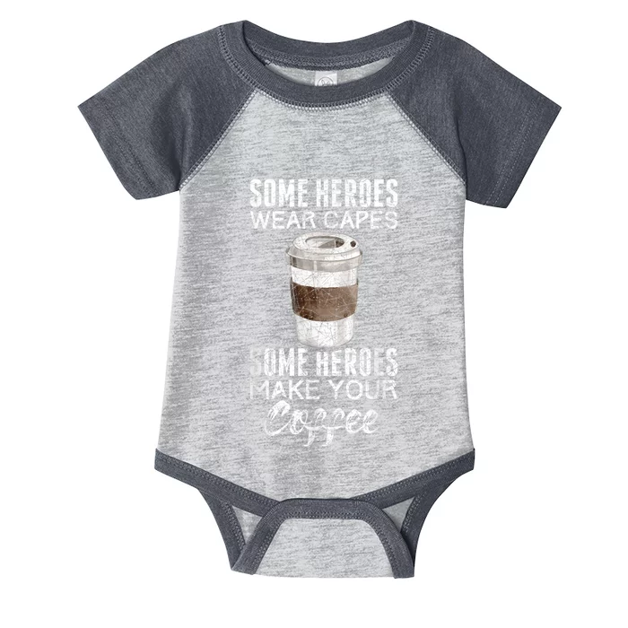 Funny Coffeemaker Coffee Lover Gift Idea Barista Infant Baby Jersey Bodysuit