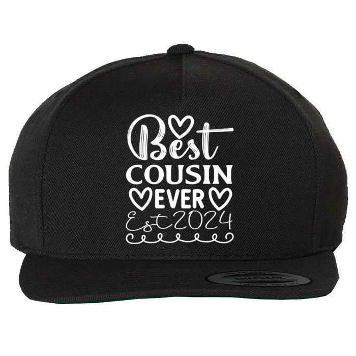 Funny Cousin Crew Matching Fam Best Cousin Since 2024 Family Gift Wool Snapback Cap