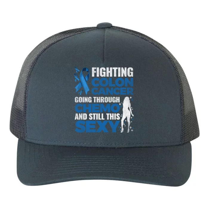 Fun Colon Cancer Awareness Colonoscopy Warrior Survivor Gift Cool Gift Yupoong Adult 5-Panel Trucker Hat