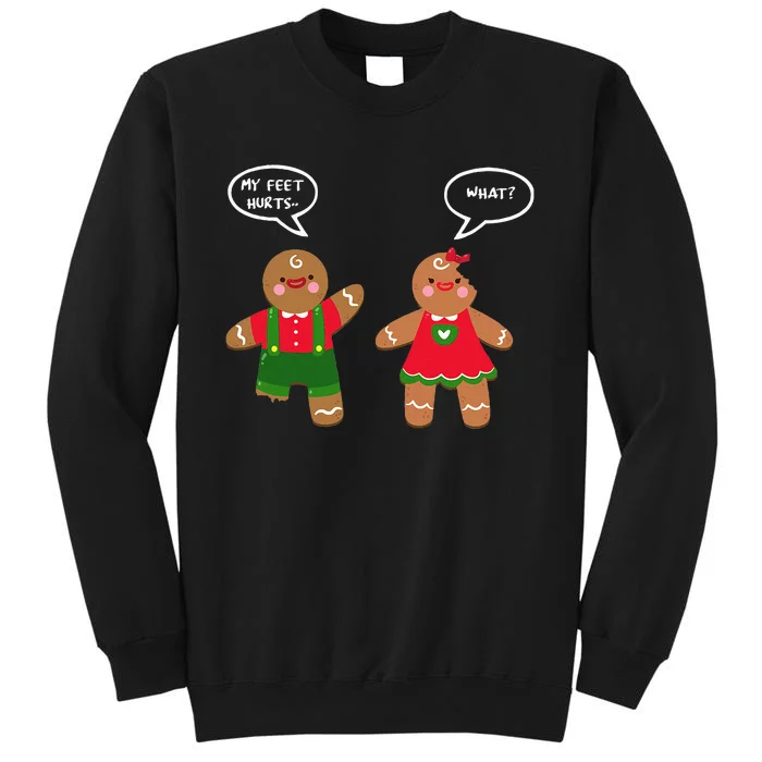 Funny Crude Christmas Humor Gingerbread Puns Slapstick Xmas Sweatshirt