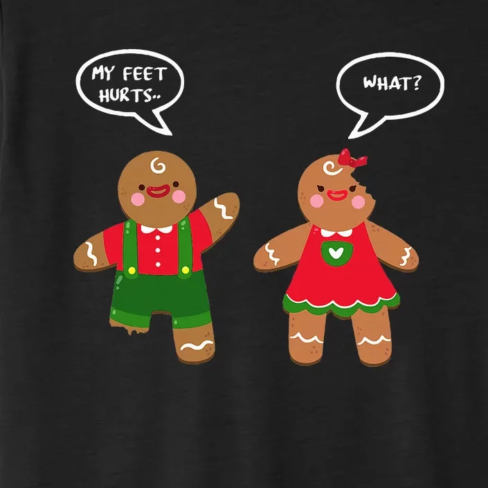 Funny Crude Christmas Humor Gingerbread Puns Slapstick Xmas ChromaSoft Performance T-Shirt