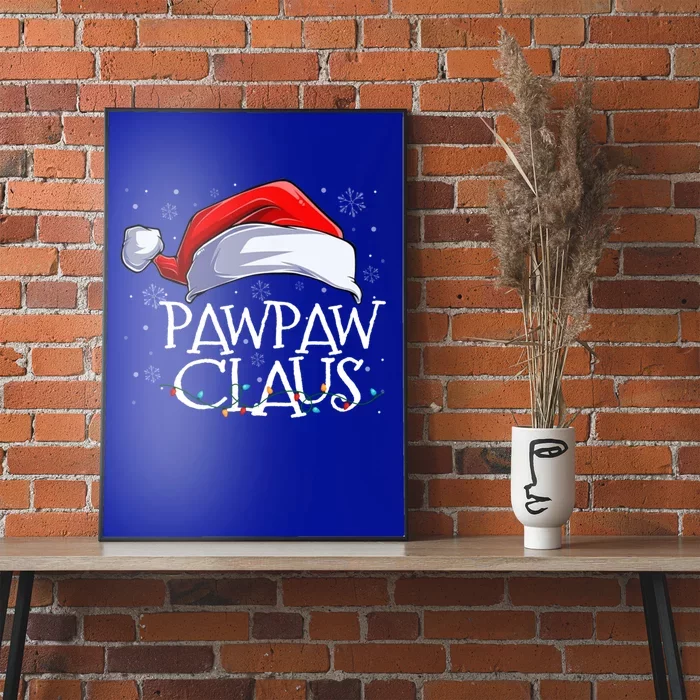 Funny Christmas Cute Hat Santa Pawpaw Claus Family Pajamas Gift Poster