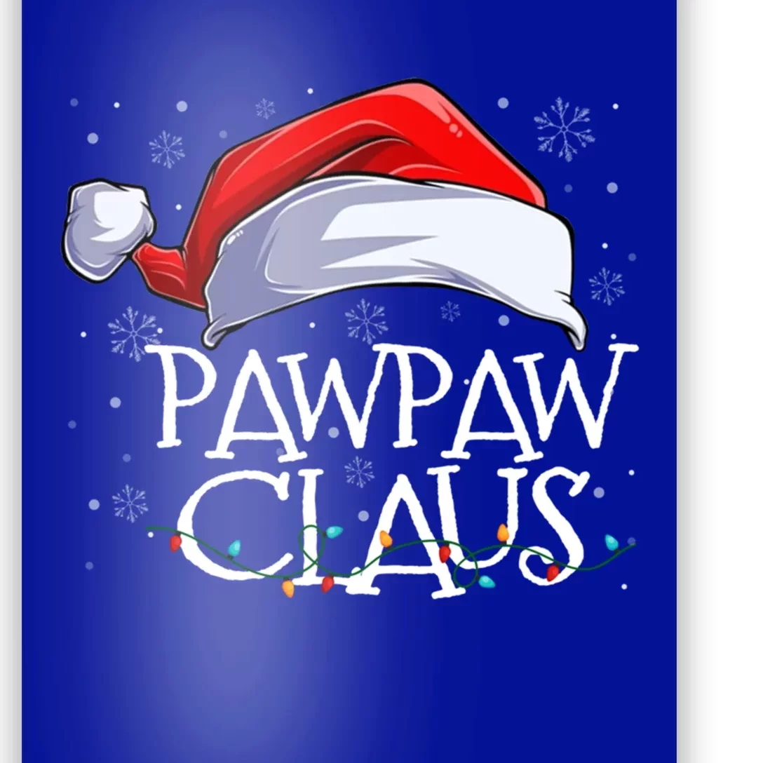 Funny Christmas Cute Hat Santa Pawpaw Claus Family Pajamas Gift Poster