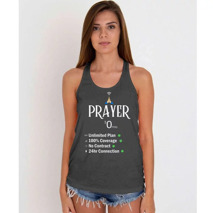 Funny Christian Catholic Prayer About Jesus Women's Knotted Racerback Tank