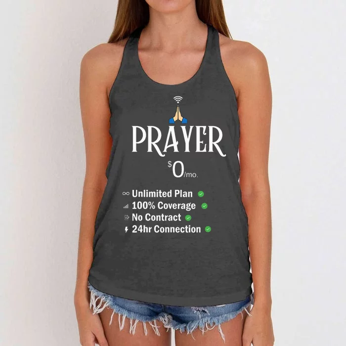 Funny Christian Catholic Prayer About Jesus Women's Knotted Racerback Tank