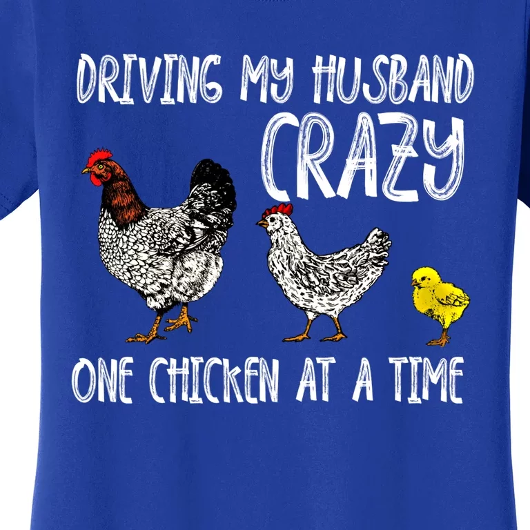 Funny Crazy Chicken Lady Gift For Fowl Animal Lover Gift Women's T-Shirt