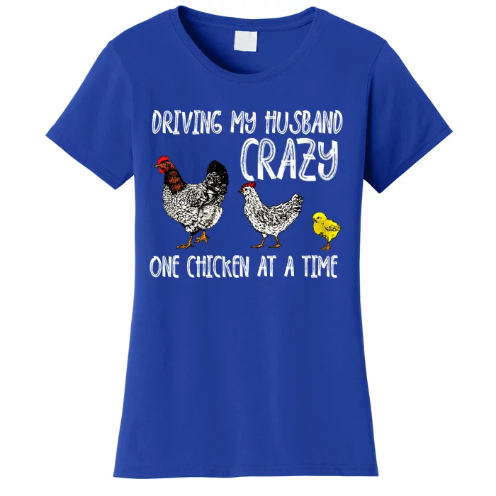 Funny Crazy Chicken Lady Gift For Fowl Animal Lover Gift Women's T-Shirt