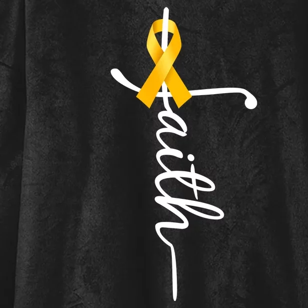 Fath Childhood Cancer Awareness Hooded Wearable Blanket