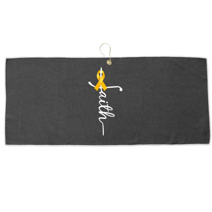 Fath Childhood Cancer Awareness Large Microfiber Waffle Golf Towel