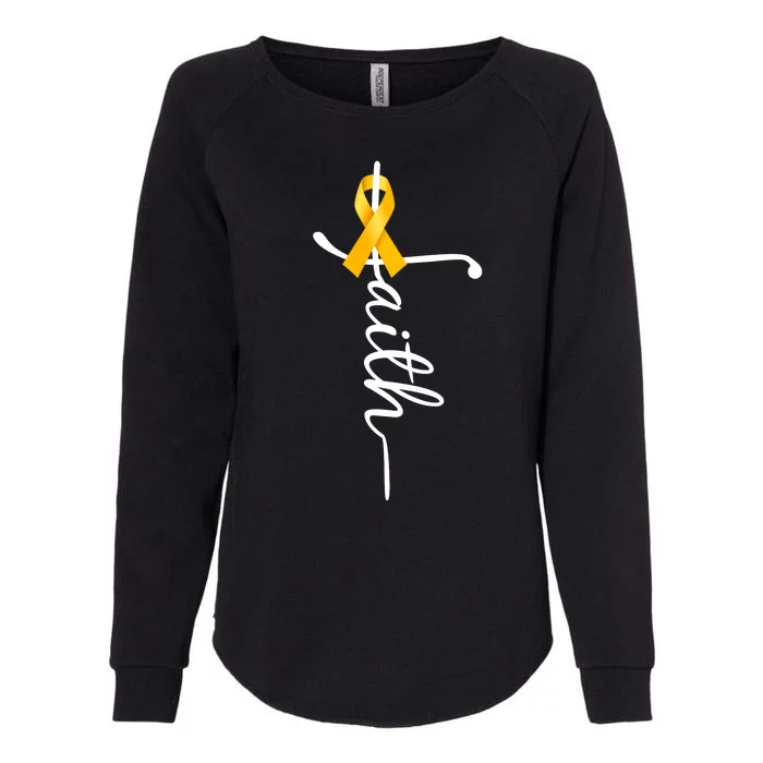 Fath Childhood Cancer Awareness Womens California Wash Sweatshirt