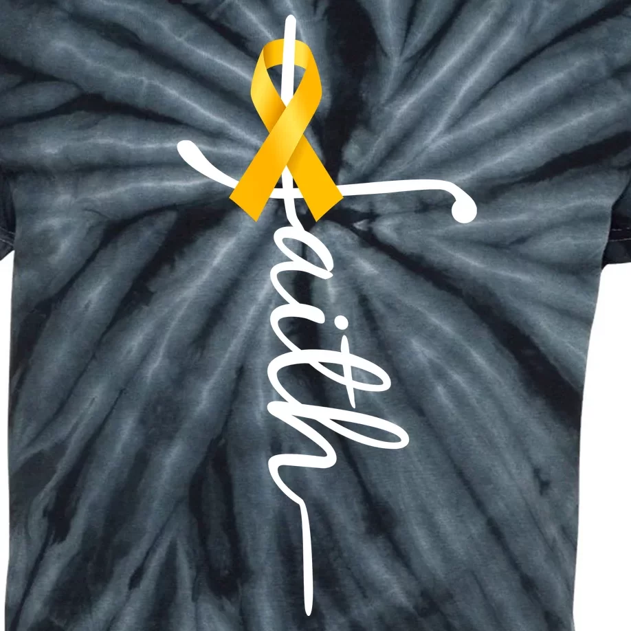 Fath Childhood Cancer Awareness Kids Tie-Dye T-Shirt