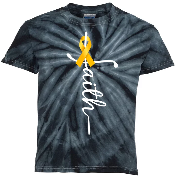 Fath Childhood Cancer Awareness Kids Tie-Dye T-Shirt