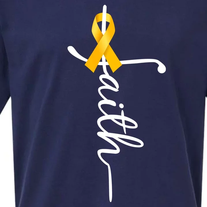 Fath Childhood Cancer Awareness Sueded Cloud Jersey T-Shirt