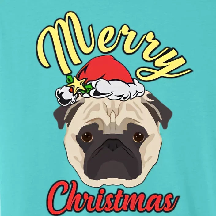 Funny Cute Christmas Pug ChromaSoft Performance T-Shirt