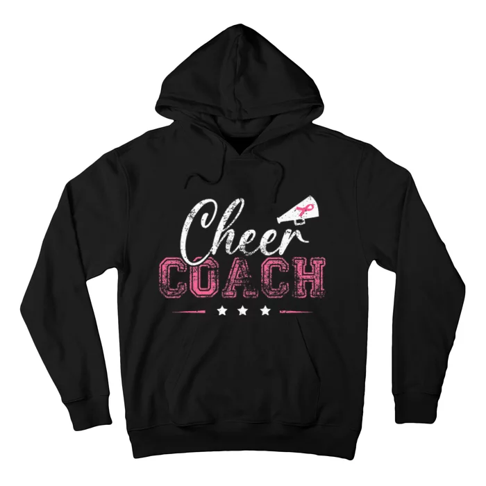 Football Cheer Coach Ribbon Breast Cancer Awareness Hoodie