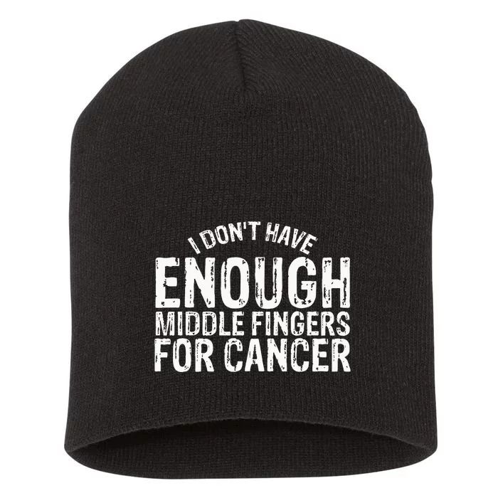 Funny Chemo Chemotherapy Battle Cancer Short Acrylic Beanie