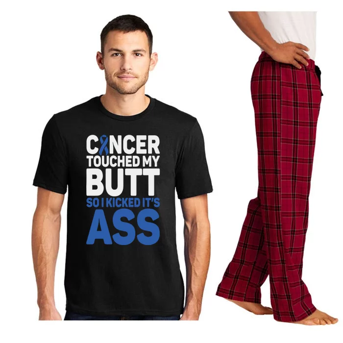 Funny Colon Cancer Survivor Cancer Awareness Ribbon Pajama Set