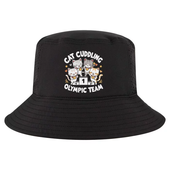 Funny Cat Cuddling Team Cool Design Cool Comfort Performance Bucket Hat