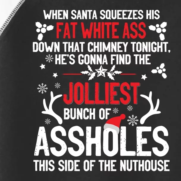 Funny Costume Christmas Jolliest Bunch Of A Holes Fun Sarcastic Xmas Toddler Fine Jersey T-Shirt