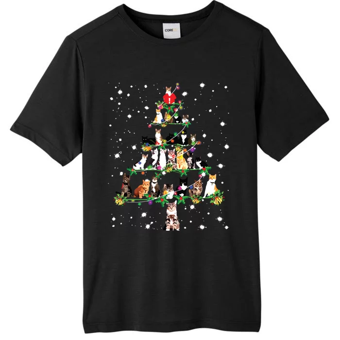 Funny Cats Christmas Tree Ornament Decor Gift ChromaSoft Performance T-Shirt