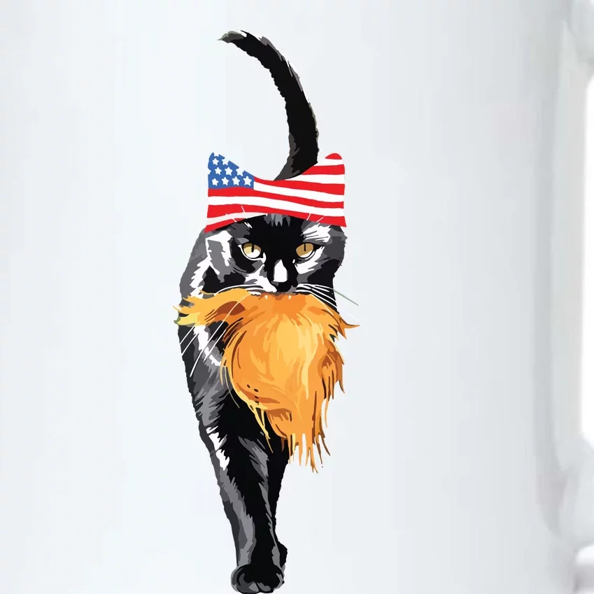 Funny Childless Cat Lady With Trump Hair Vote Kamala 2024 Black Color Changing Mug