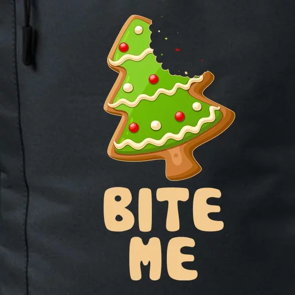 Funny Christmas Cookie Bite Me Daily Commute Backpack