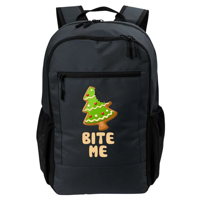 Funny Christmas Cookie Bite Me Daily Commute Backpack