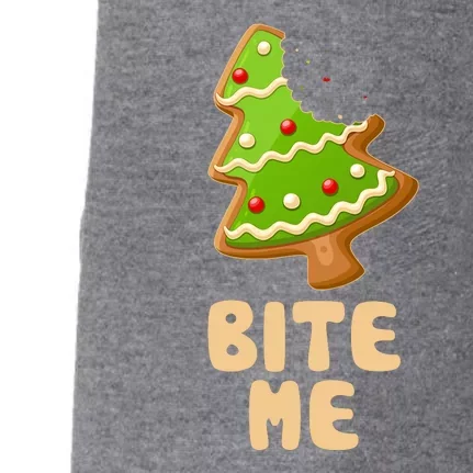 Funny Christmas Cookie Bite Me Doggie 3-End Fleece Hoodie