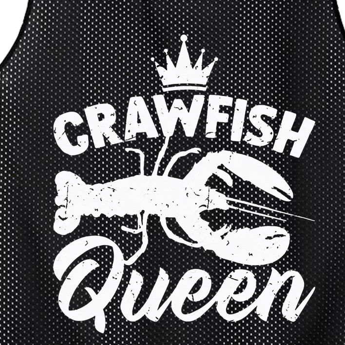 Funny Crayfish Crawfish Boil Crawfish Queen Mesh Reversible Basketball Jersey Tank