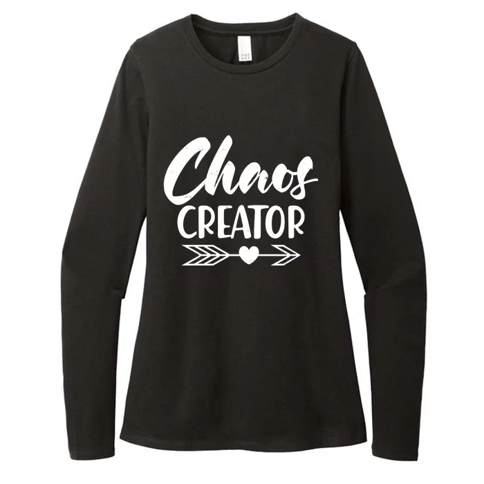 Funny Chaos Creator Womens CVC Long Sleeve Shirt