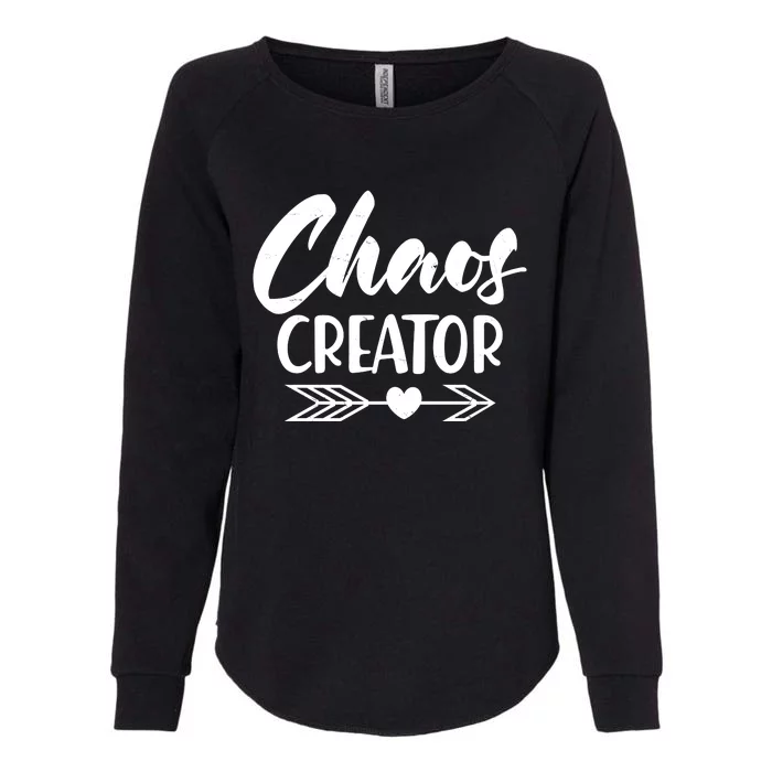 Funny Chaos Creator Womens California Wash Sweatshirt