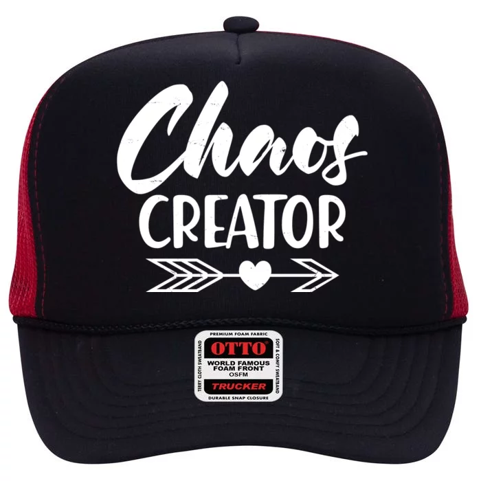 Funny Chaos Creator High Crown Mesh Trucker Hat