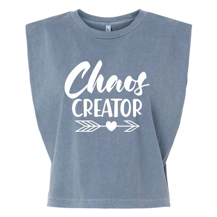 Funny Chaos Creator Garment-Dyed Women's Muscle Tee