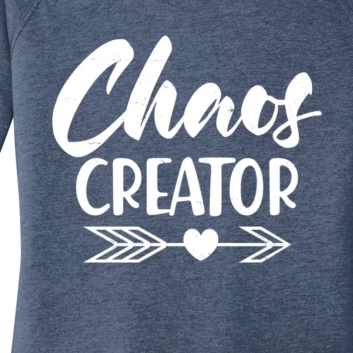 Funny Chaos Creator Women's Perfect Tri Tunic Long Sleeve Shirt